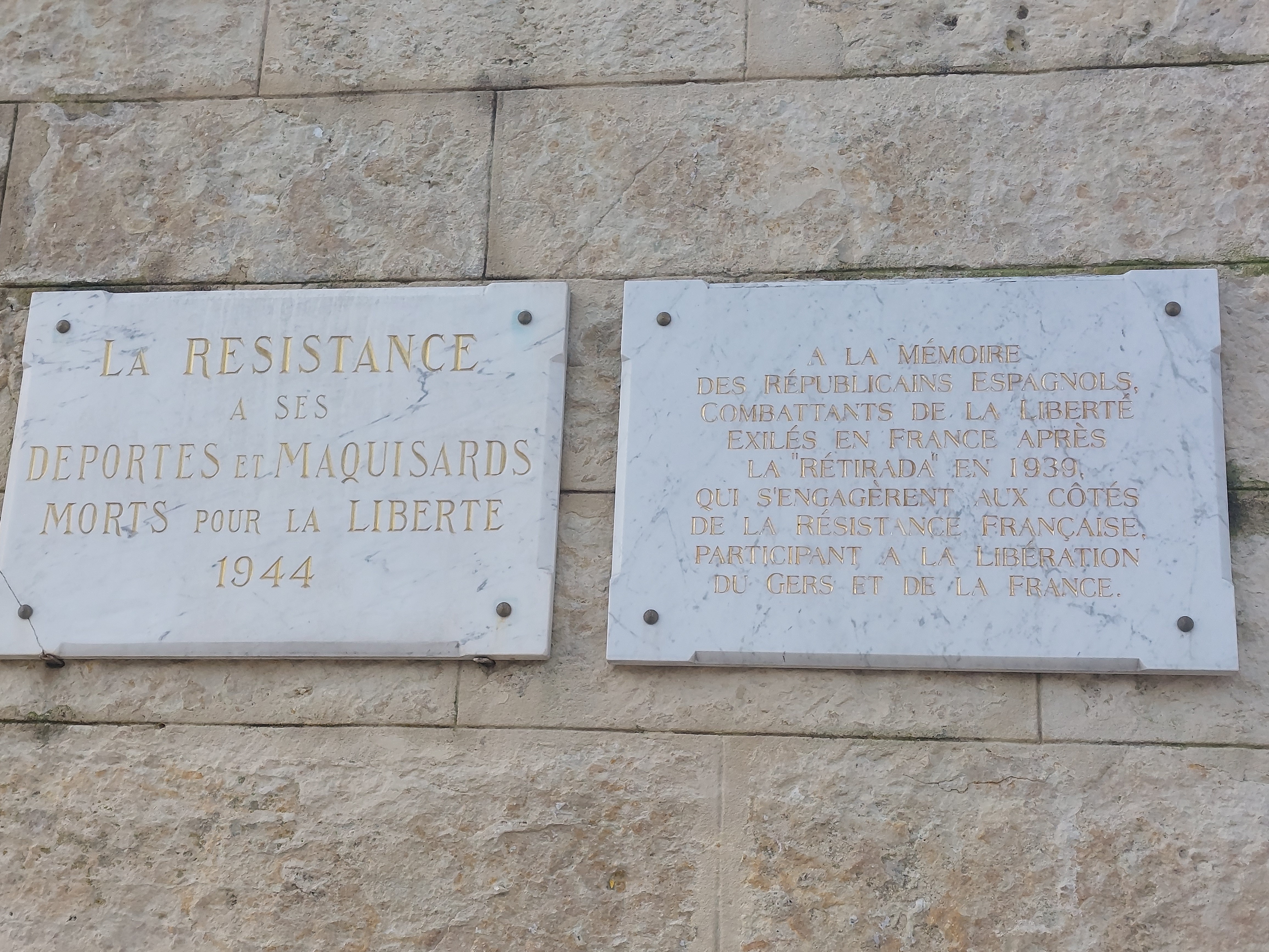 plaque commémorative