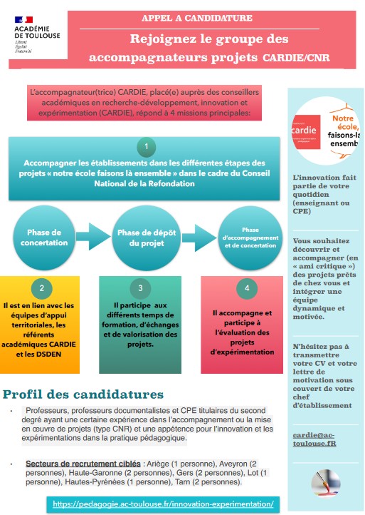 Info recrutement Accompagnateurs CARDIE (2024)