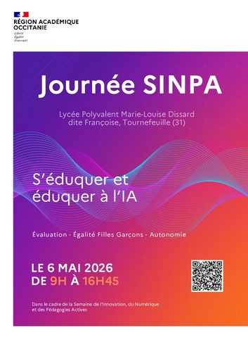 affiche SINPA QR code