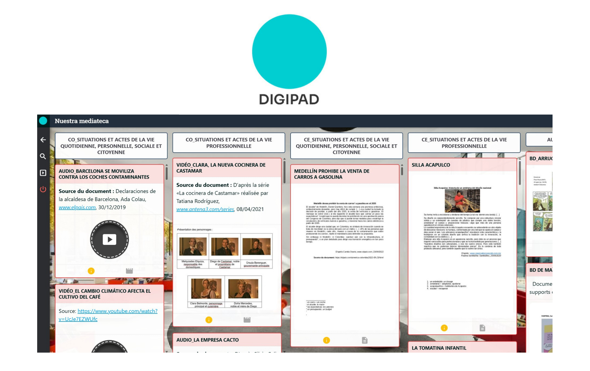 trouver des supports