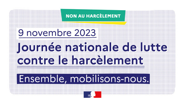 Affiche journée de lutte contre le harcèlement