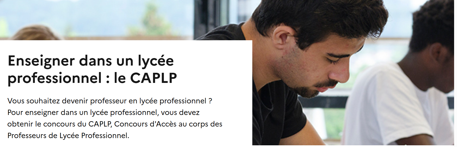 Enseigner en lycée professionnel + photo d'élèves