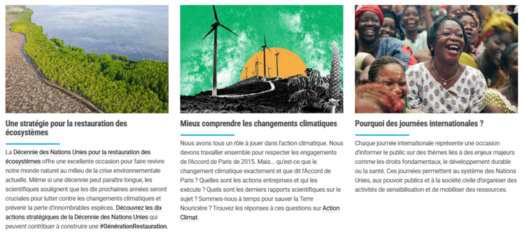 Ressources Nations Unies