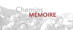 Titre Chemins Mémoire sur photo de poilus