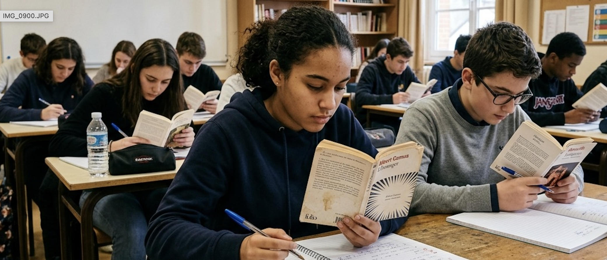 image d'illustration générée par IA-Des élèves au sein d'une classe