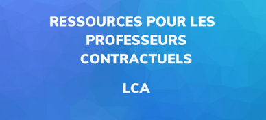 Slider Ressources pour les professeurs contractuels LCA