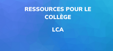 Slider ressources pour le collège LCA