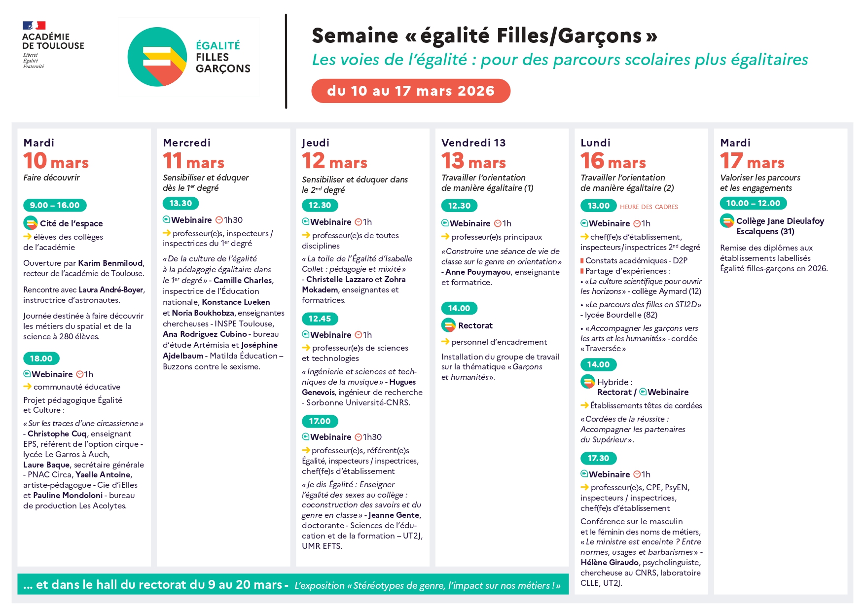 Programme égalité filles garçons
