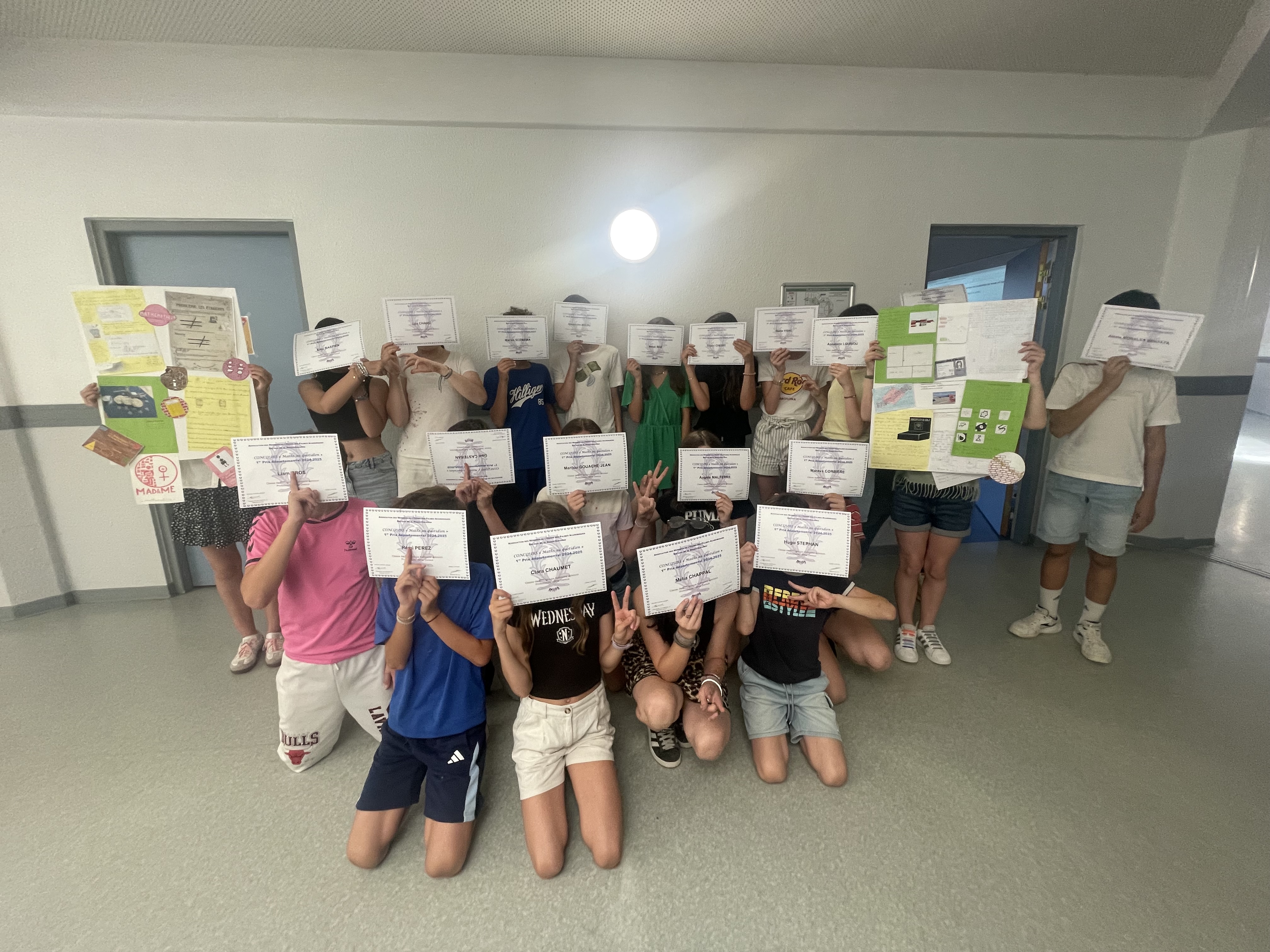 photos des collégiens