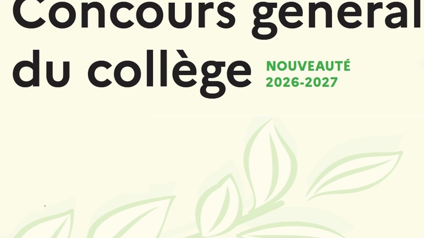 Titre : concours général des collèges