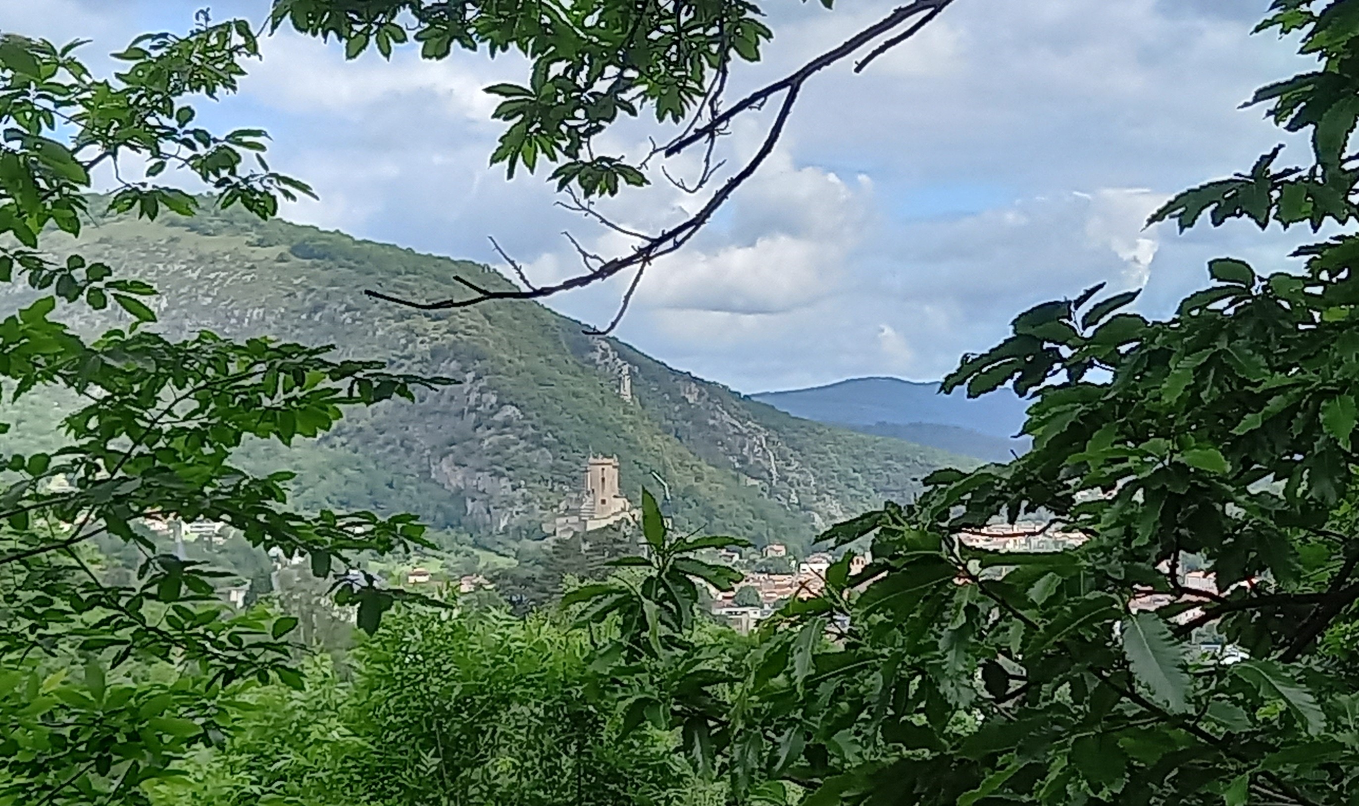 vue sur le château de Foix