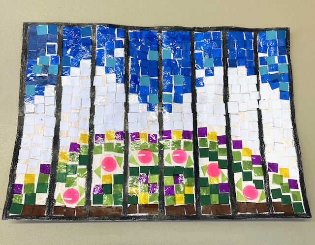 Les fleurs au pied de la montagne