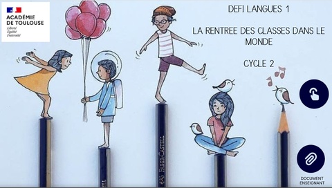 Image défi 1 sur la rentrée des classes dans le monde