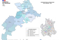 Carte des circonscriptions de la Haute-garonne