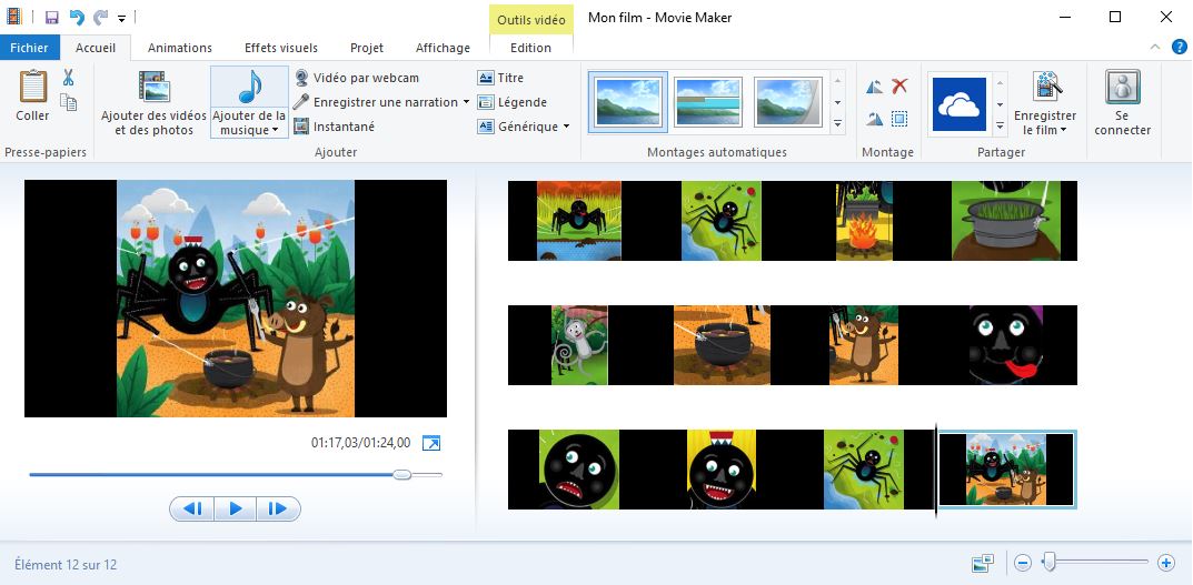 Movie Maker exemple