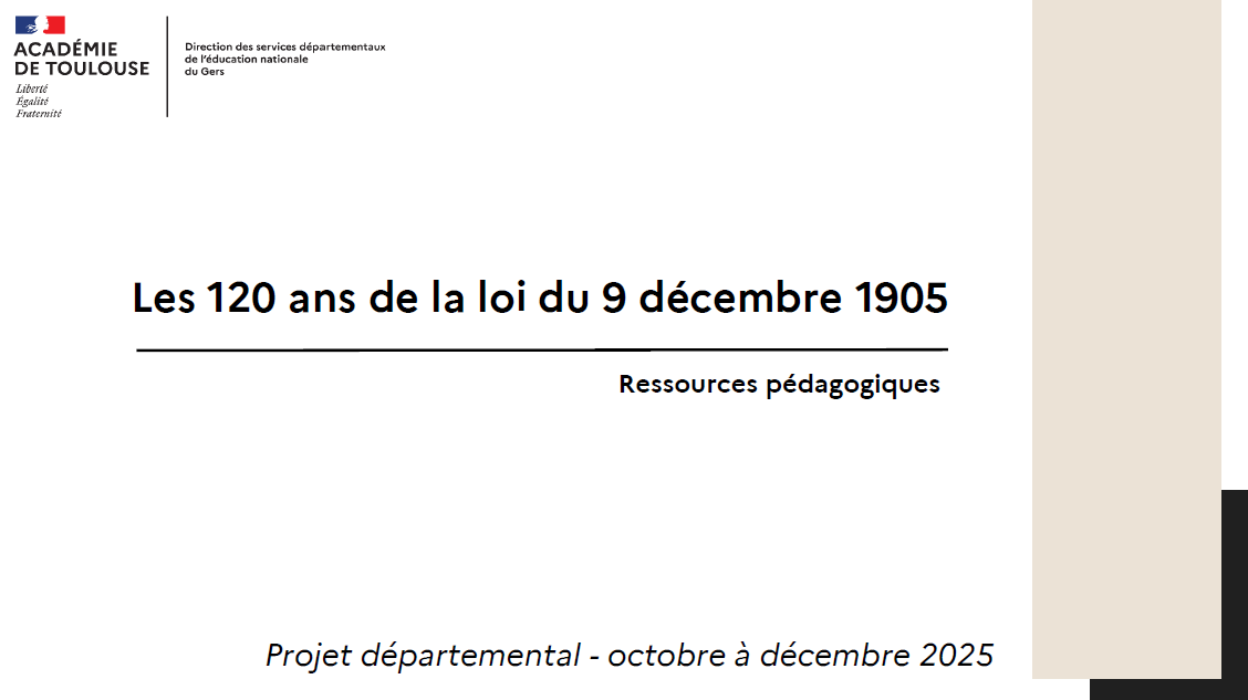 120 ans Loi 1905 image