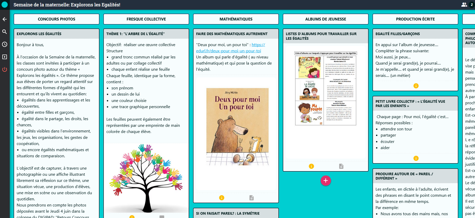 Digipad Semaine de la maternelle 2025-2026