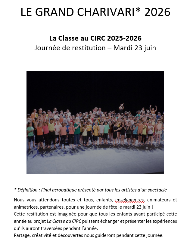 Le grand Charivari 2026