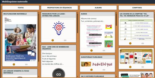 digipad multilinguisme en maternelle
