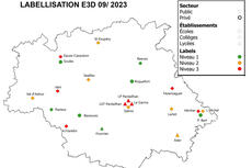 Carte labellisations E3D Gers 09-2023