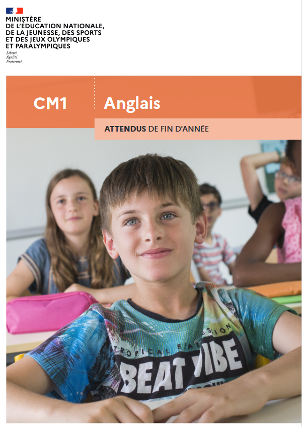 Couverture attendus de fin d'année CM1 anglais