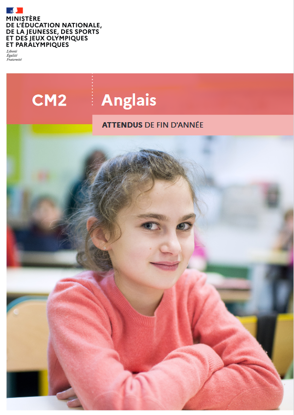 Couverture attendus de fin d'année CM2 anglais