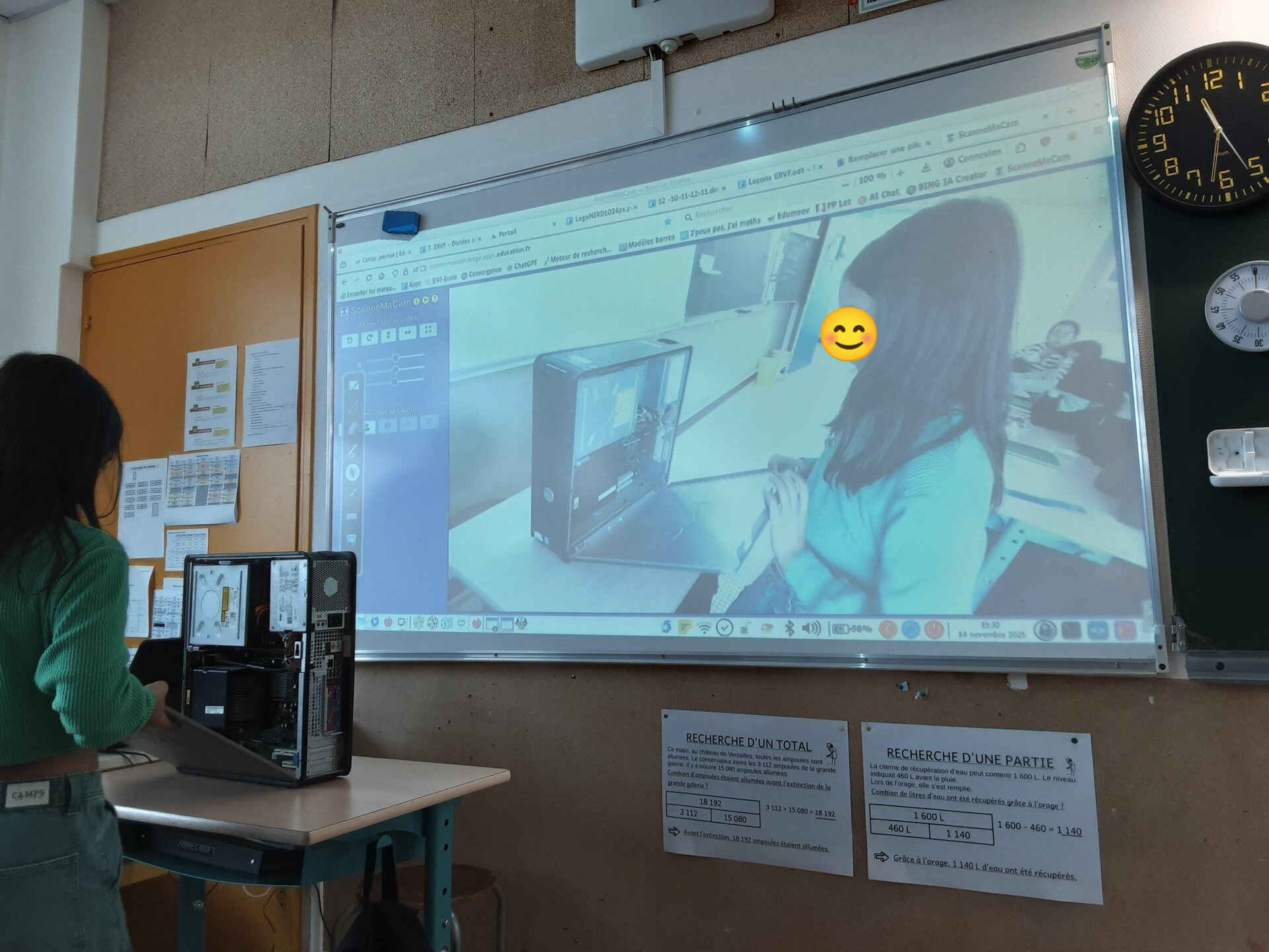 Scanmacam ordi élève