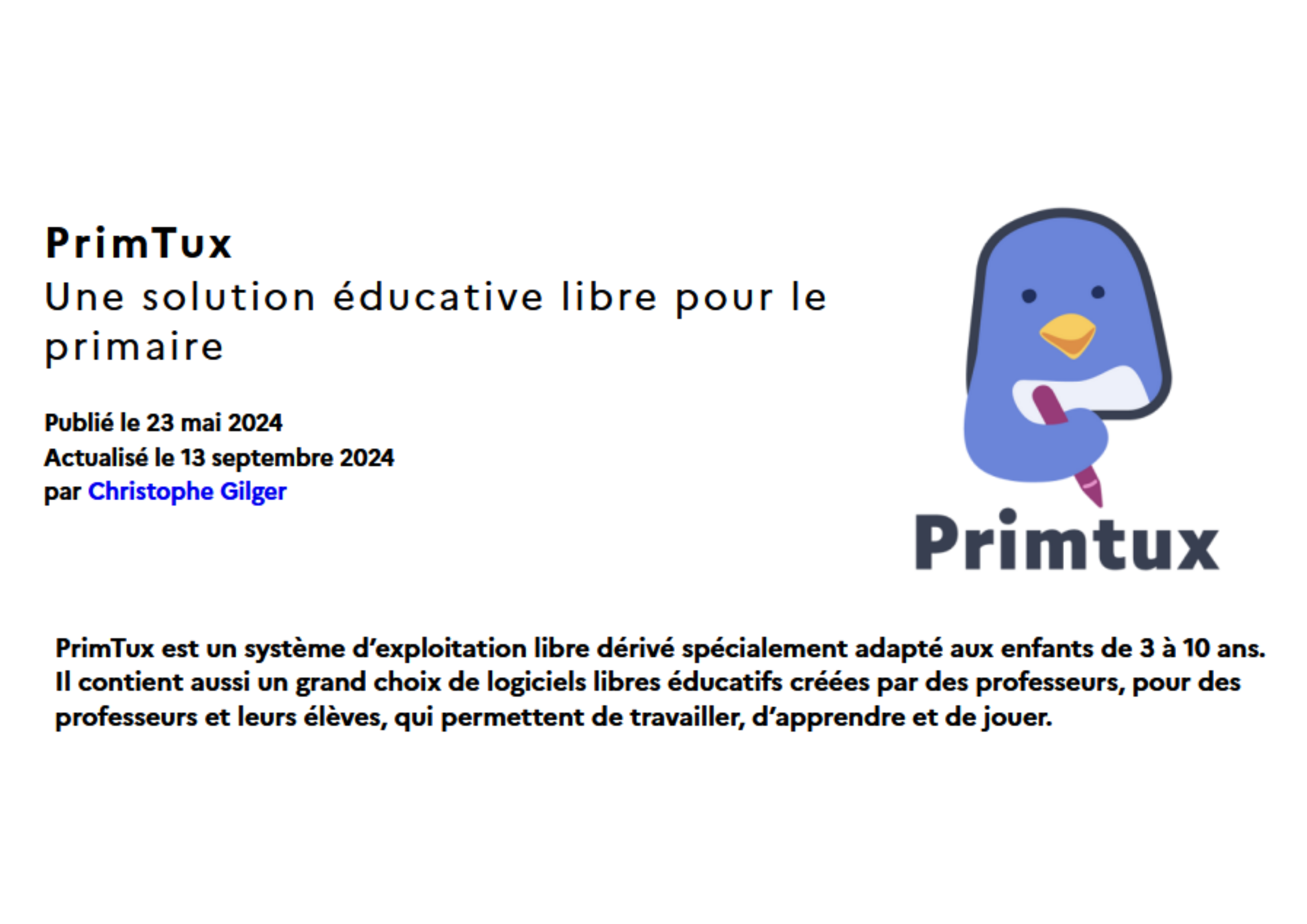 Primtux Primabord