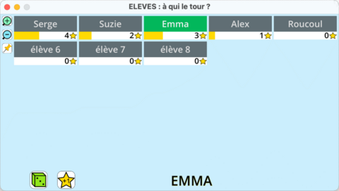 tirage au sort élèves lamatools