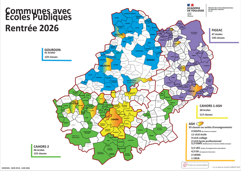 Circonscriptions rentrée 2026