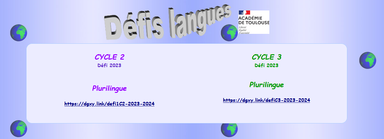 Image du site Défis Langues