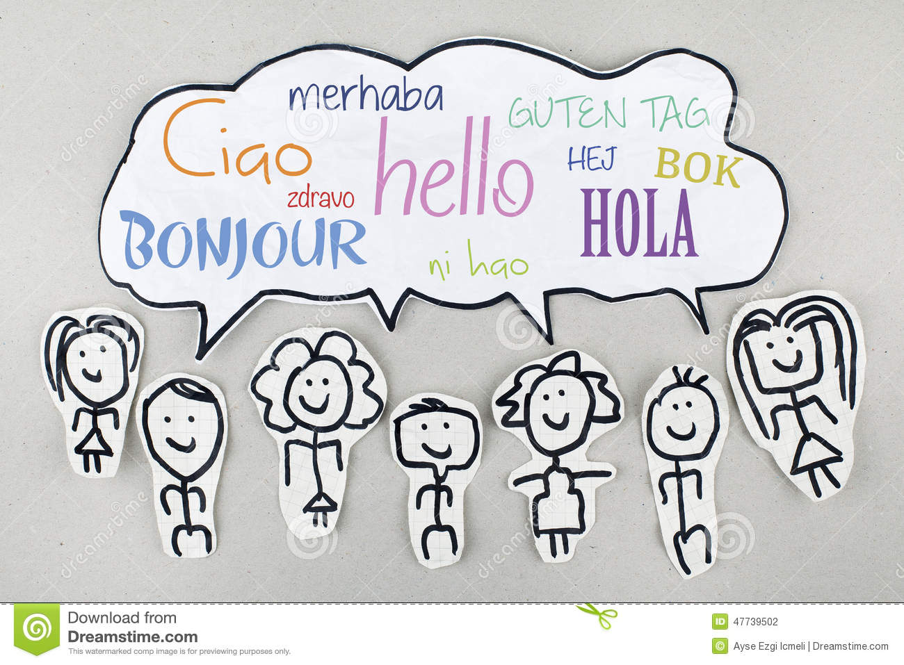 bonjour en différentes langues